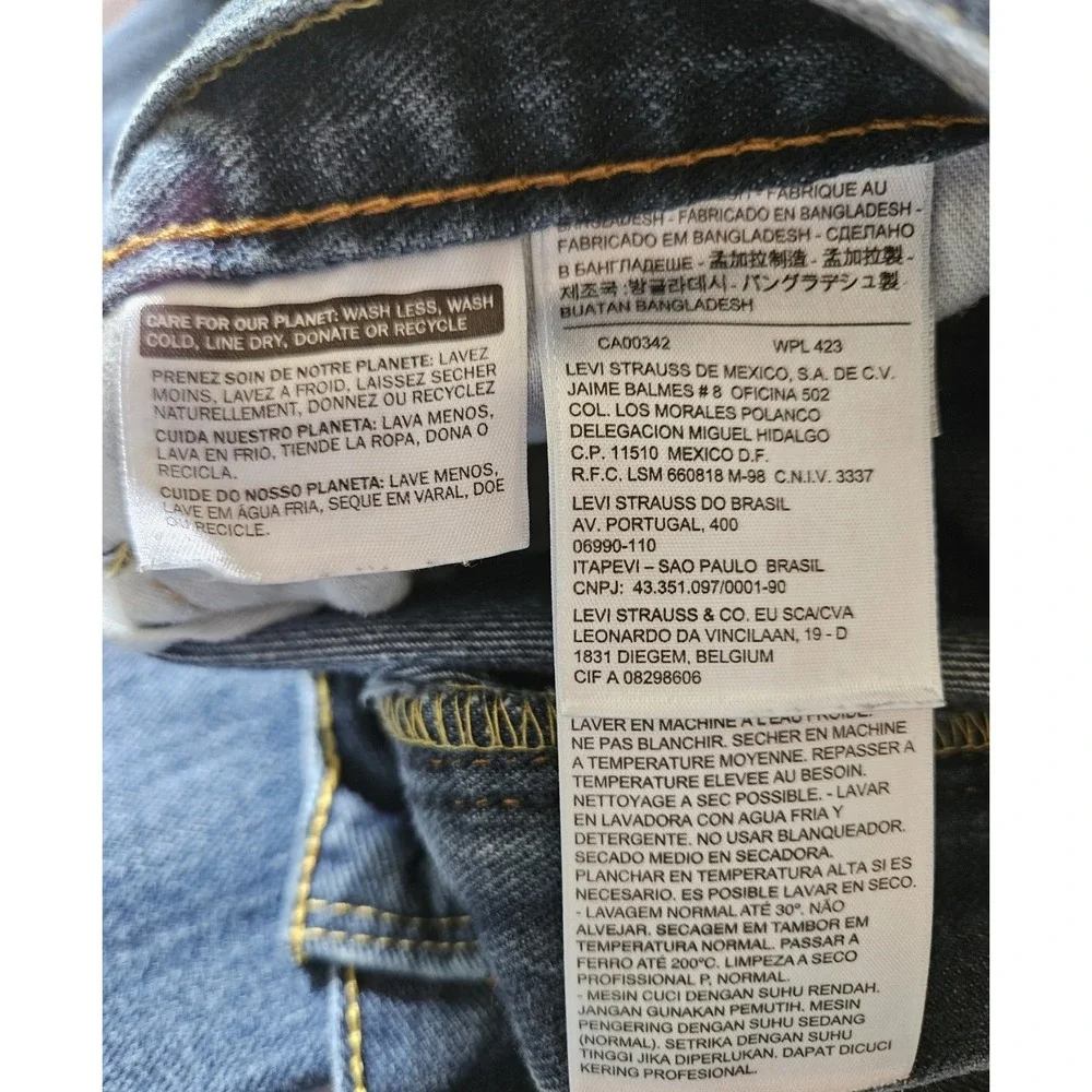 Levi's 505 Regular Fit Jeans Men's‎ 38x34 Blue Medium Wash Straight Leg Denim...